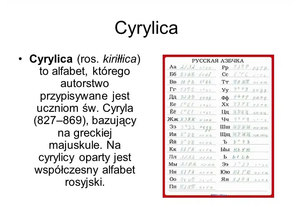 Cyrylica w jakich krajach jest używana? Zaskakujące fakty i historia