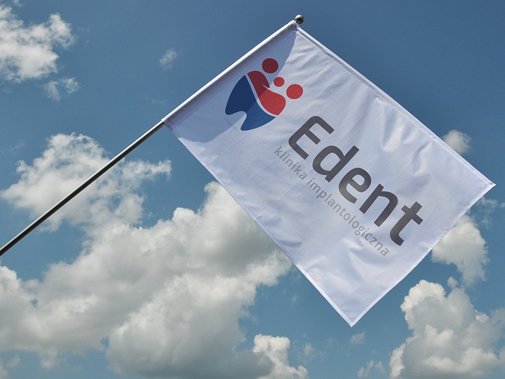 Flaga Edent - klinika implantologiczna / realizacja