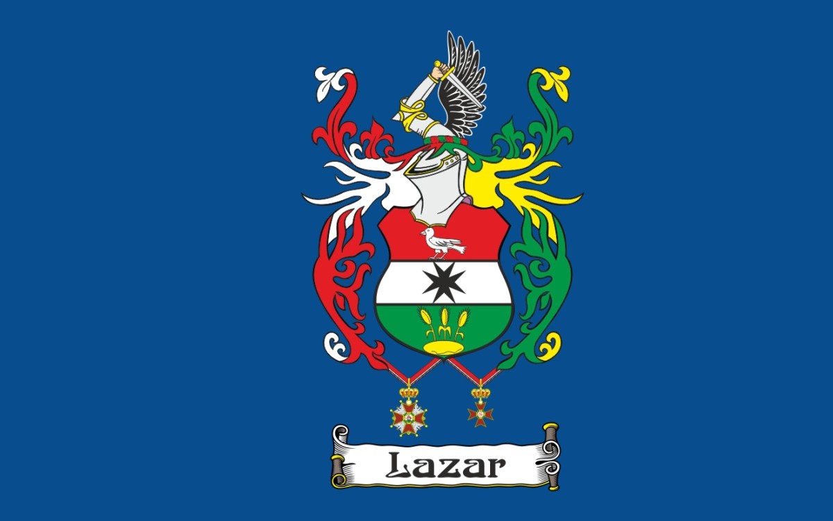 Flaga herb Lazar / projekt
