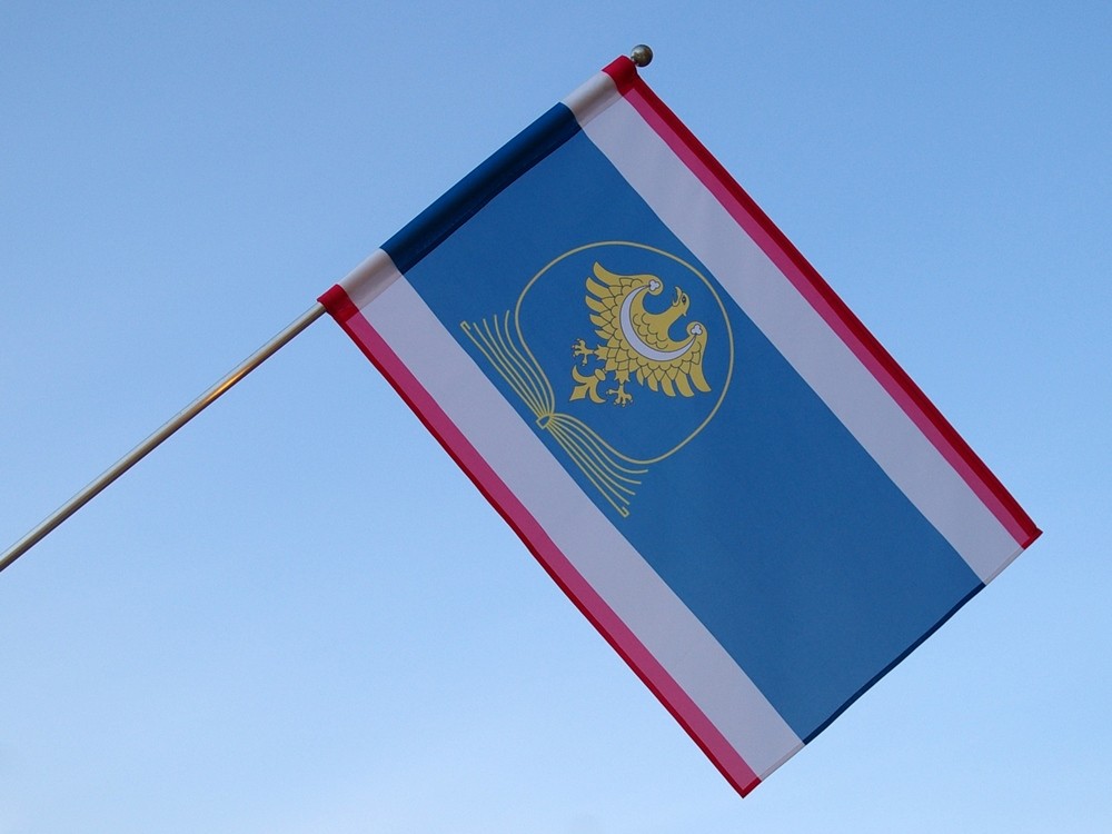 Flaga Liceum Ogólnokształcącego im. Powstańców Śląskich w Bieruniu / realizacja
