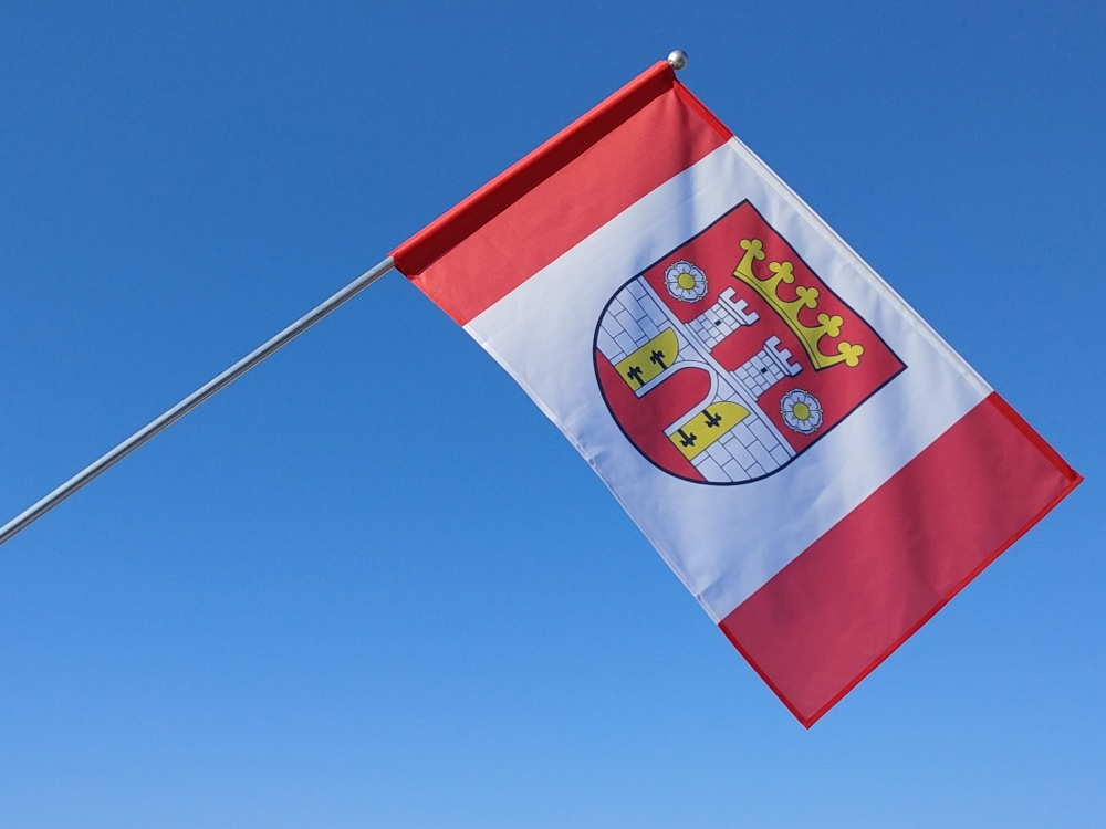 Flaga miasta Będzin / realizacja