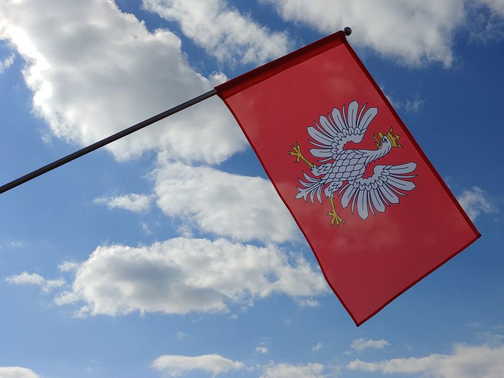 Flaga miasta Sandomierz / realizacja