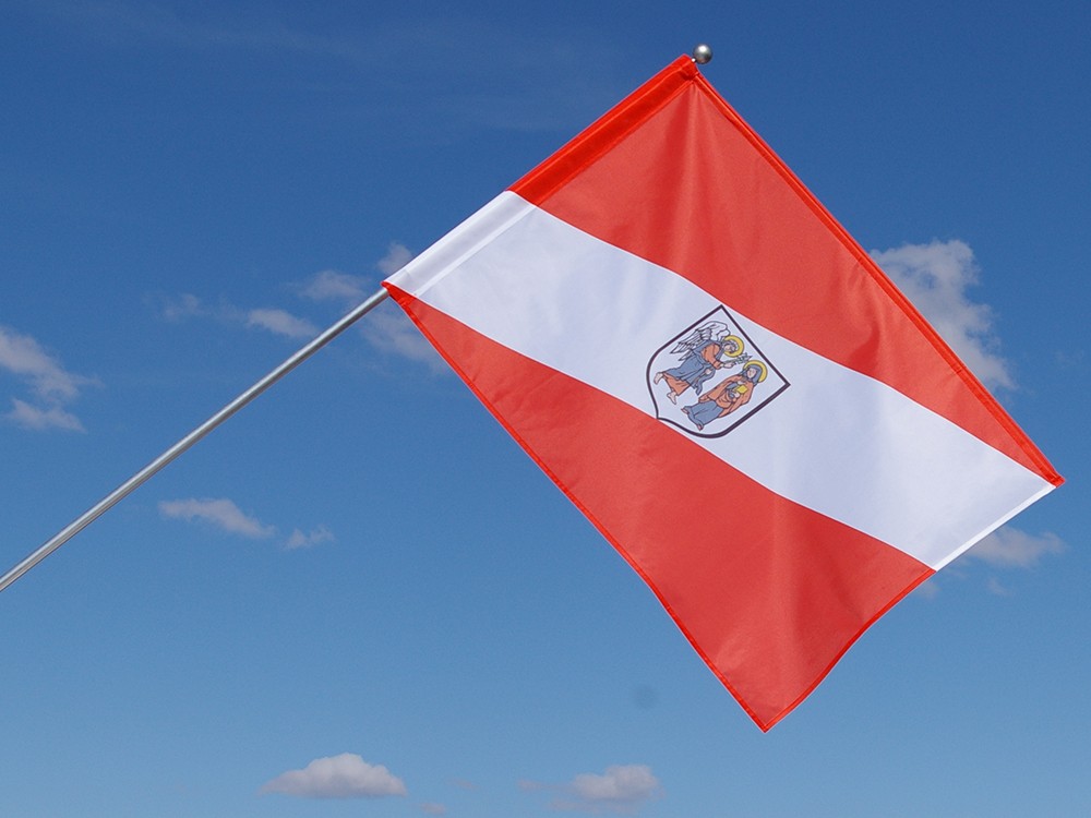 Flaga miasta Supraśl / realizacja