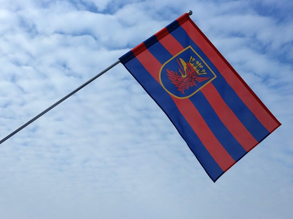 Flaga miasta szczecin / realizacja