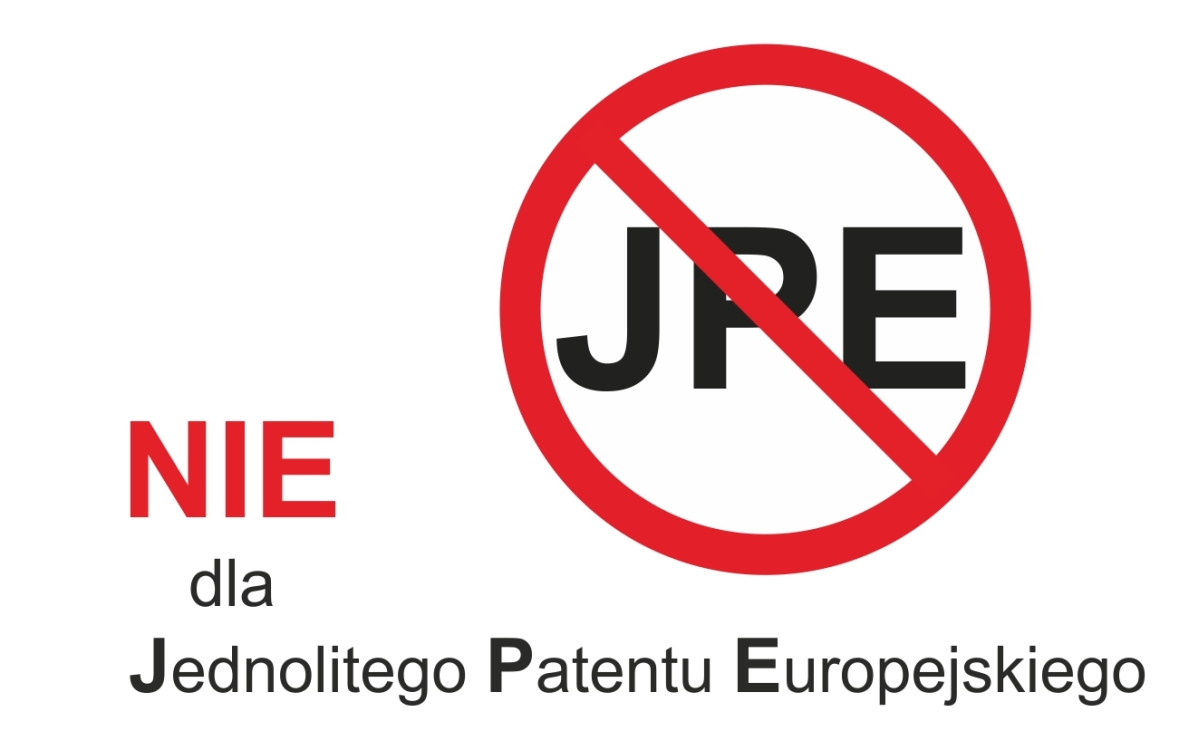 Flaga NIE dla Jednolitego Patentu Europejskiego / projekt